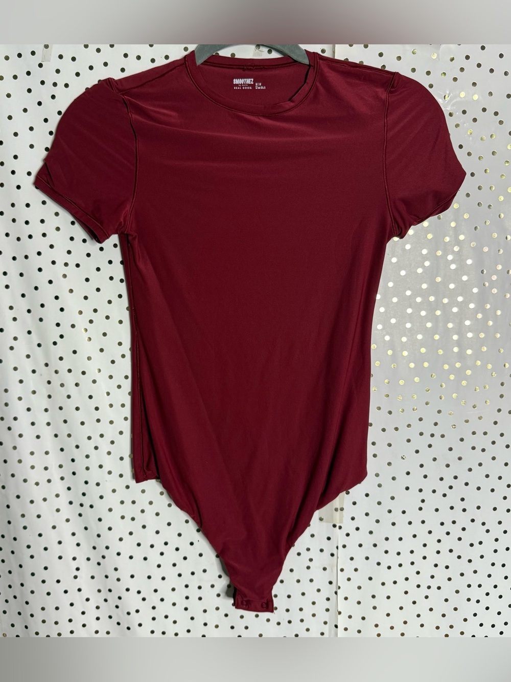 Aerie Red Short Sleeve Bodysuit